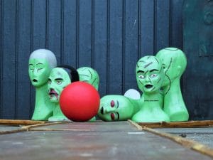Halloween Spiel Zombie bowlen ist zu Mieten bei Carpe Diem Events aus NRW