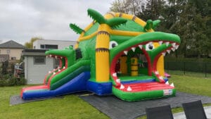 Hüpfburg Megafun Krokodil mieten bei Carpe Diem Events. Hüpfburg Verleih Kreis Heinsberg