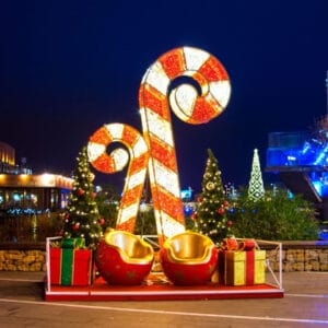 Beleuchtete Zuckerstange 240cm mieten bei Carpe Diem Events aus NRW.
